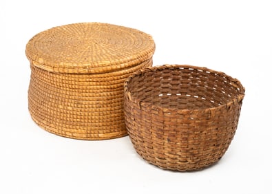 TWO LARGE BASKETS.