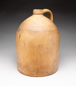 LARGE SALT GLAZED STONEWARE JUG.