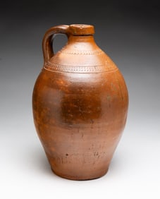 DECORATED STONEWARE JUG.