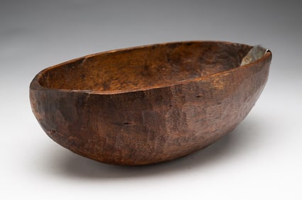 CARVED WOOD BOWL.