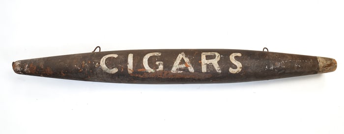 PAINTED CIGAR TRADE SIGN.