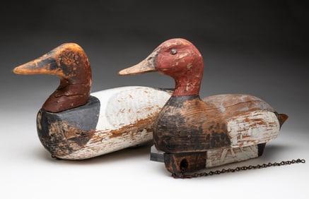 TWO WORKING DUCK DECOYS.