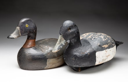 TWO WORKING DUCK DECOYS.