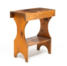 COUNTRY TWO TIERED STAND.