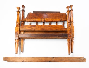 TIGER MAPLE ROPE BED.