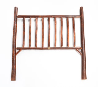 ADIRONDACK STYLE BED HEADBOARD BY OLD HICKORY.