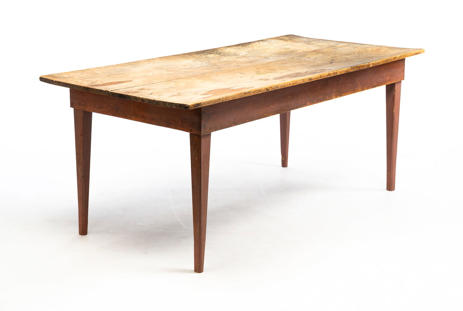 COUNTRY PAINTED HARVEST TABLE. (1 of 4)