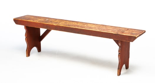 COUNTRY PAINTED BENCH.