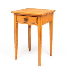 COUNTRY HEPPLEWHITE ONE DRAWER STAND.