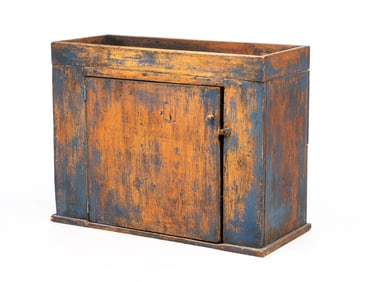 COUNTRY BLUE PAINTED DRY SINK.