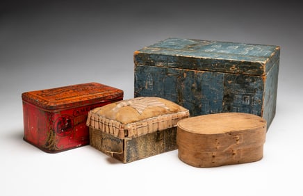 GROUP OF FOUR BOXES.