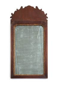 QUEEN ANNE SCROLL MIRROR.