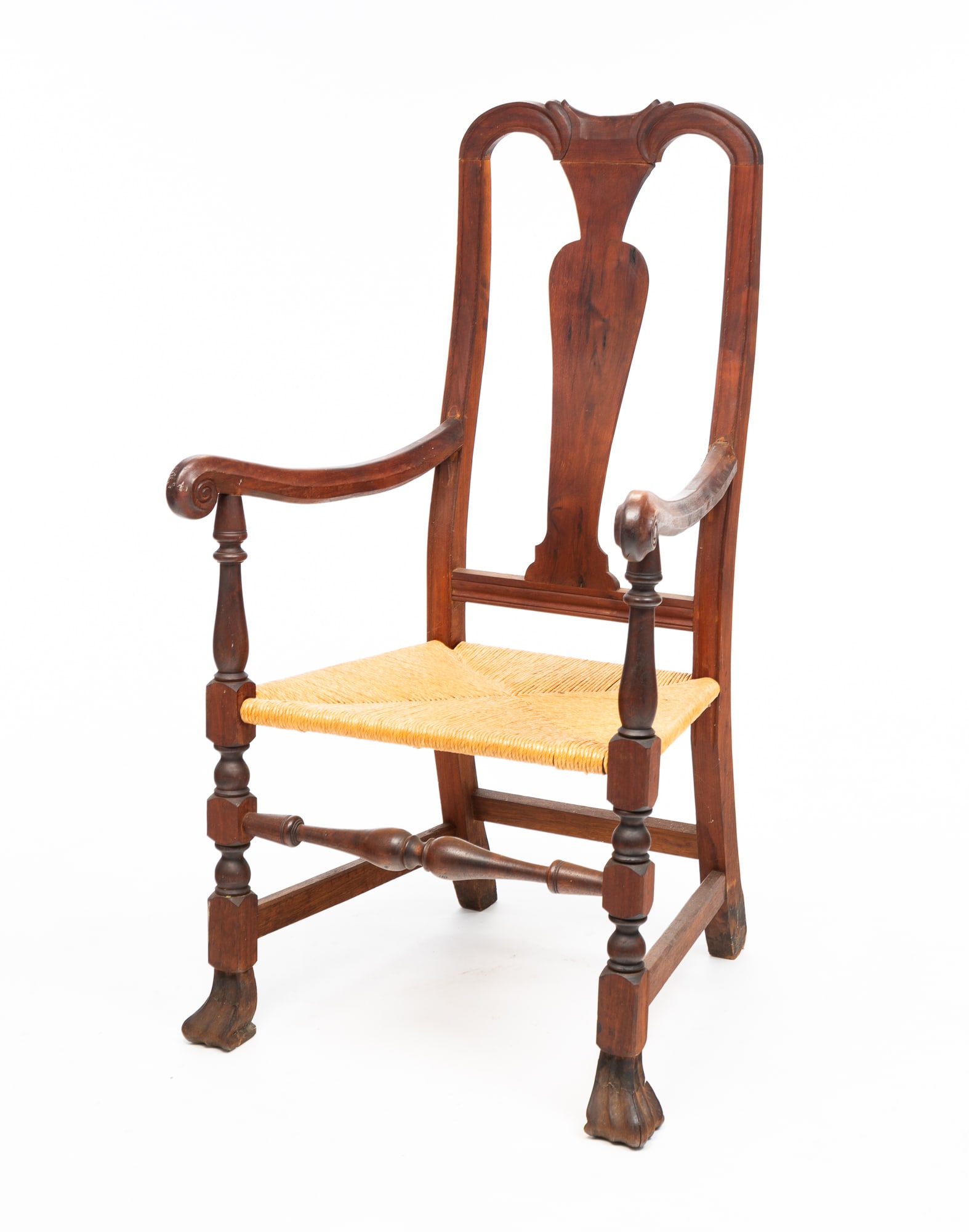 QUEEN ANNE -STYLE ARMCHAIR. (1 of 5)