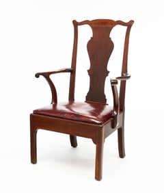 CHIPPENDALE ARMCHAIR.