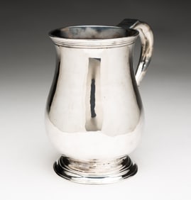 JOSIAH AUSTIN COIN SILVER MUG.
