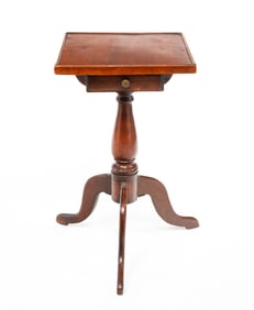 CANDLESTAND WITH DRAWER.