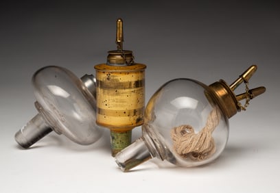 THREE PEG LAMPS.