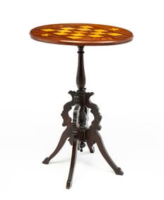 LATE VICTORIAN CANDLESTAND WITH NAUTICAL THEME.