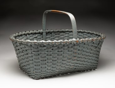 PAINTED GATHERING BASKET.