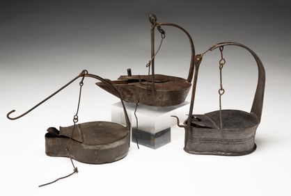 THREE BETTY LAMPS.