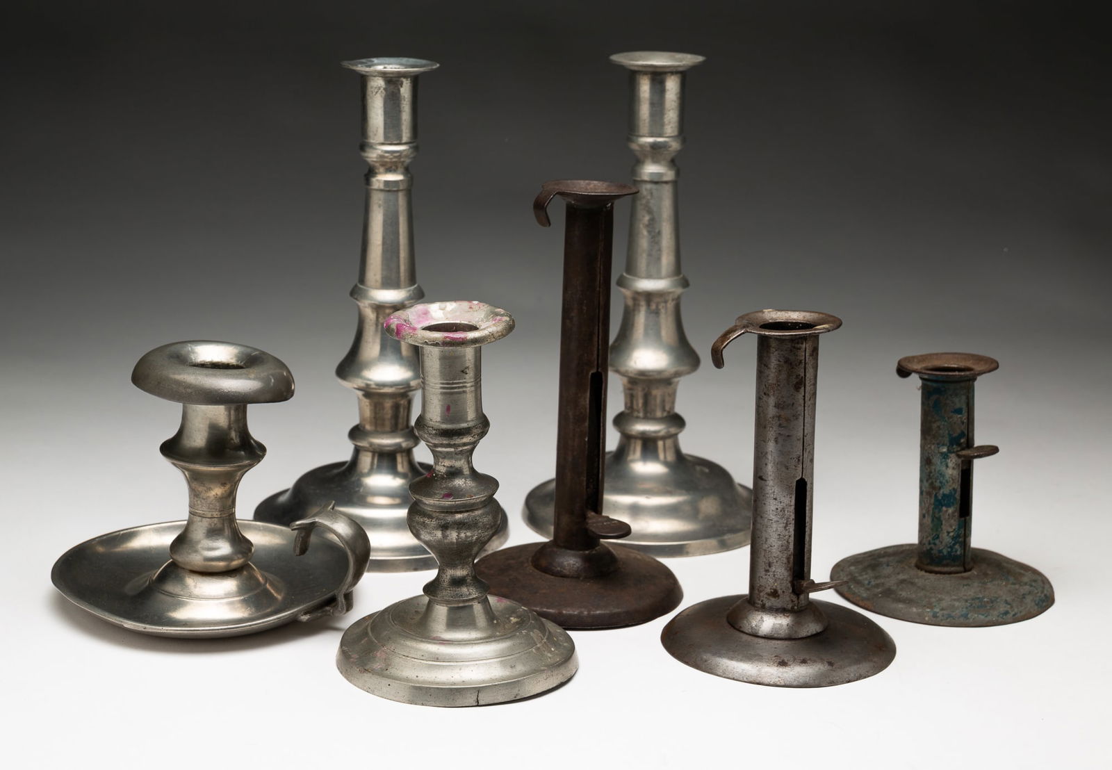 SEVEN CANDLE STICKS. (1 of 8)