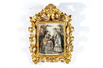 LADIES FASHION SHADOWBOX CUTOUT SCENE.