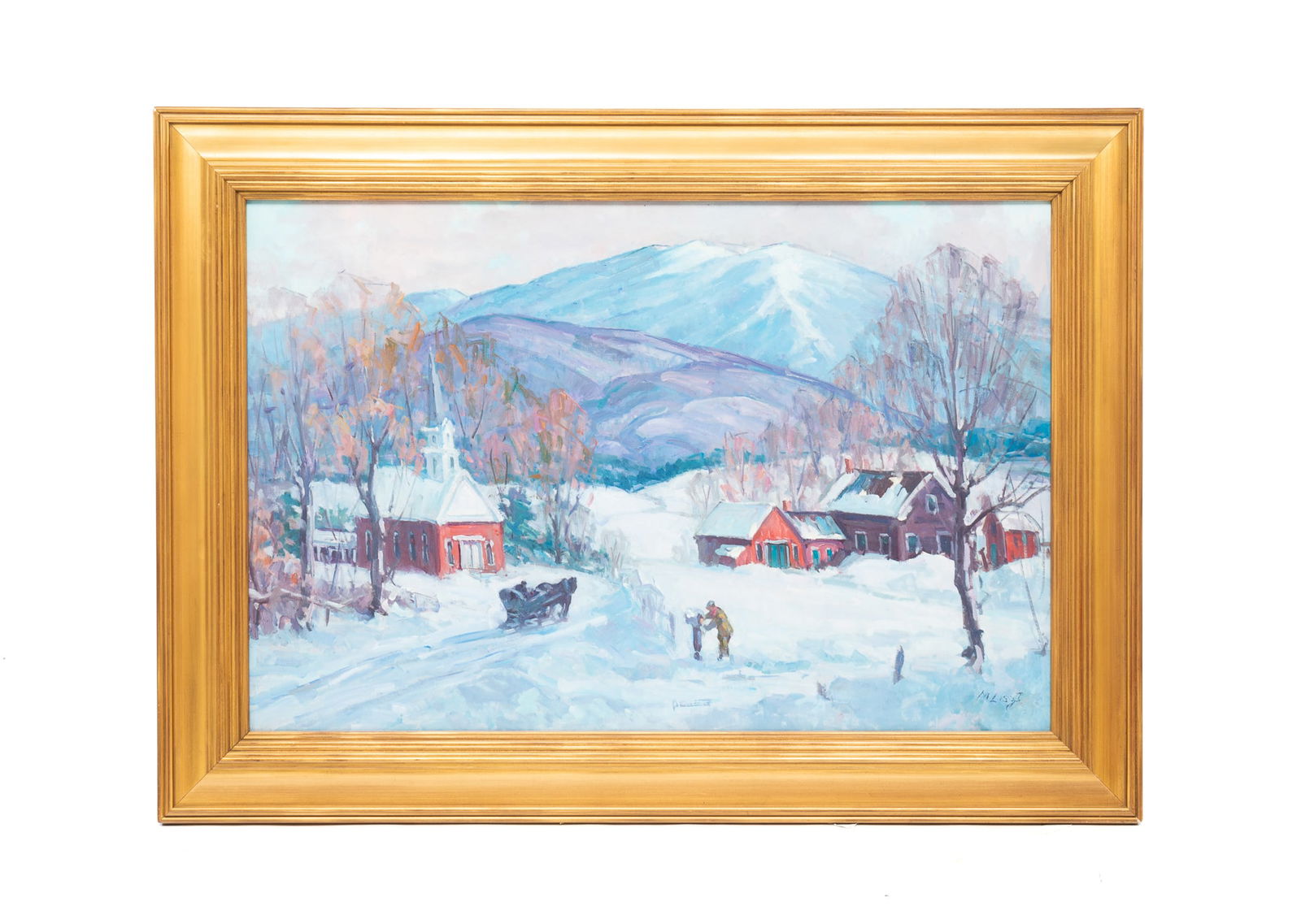 WINTER LANDSCAPE BY MARIA LISZT (1902-1992) (1 of 4)