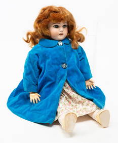 GERMAN BISQUE HEAD DOLL. (1 of 7)