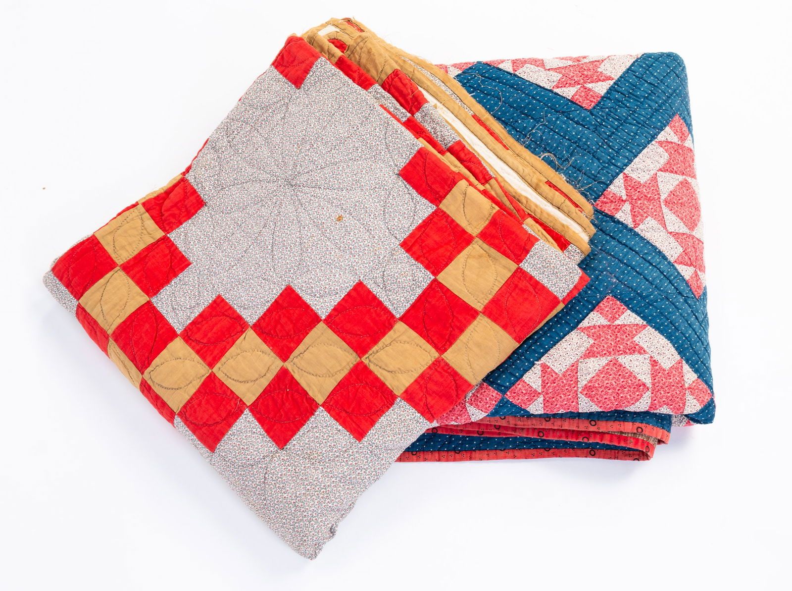 TWO PIECE WORK QUILTS. (1 of 5)