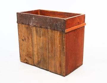 COUNTRY RED WASHED DRY SINK.