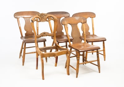 FIVE CHAIRS.