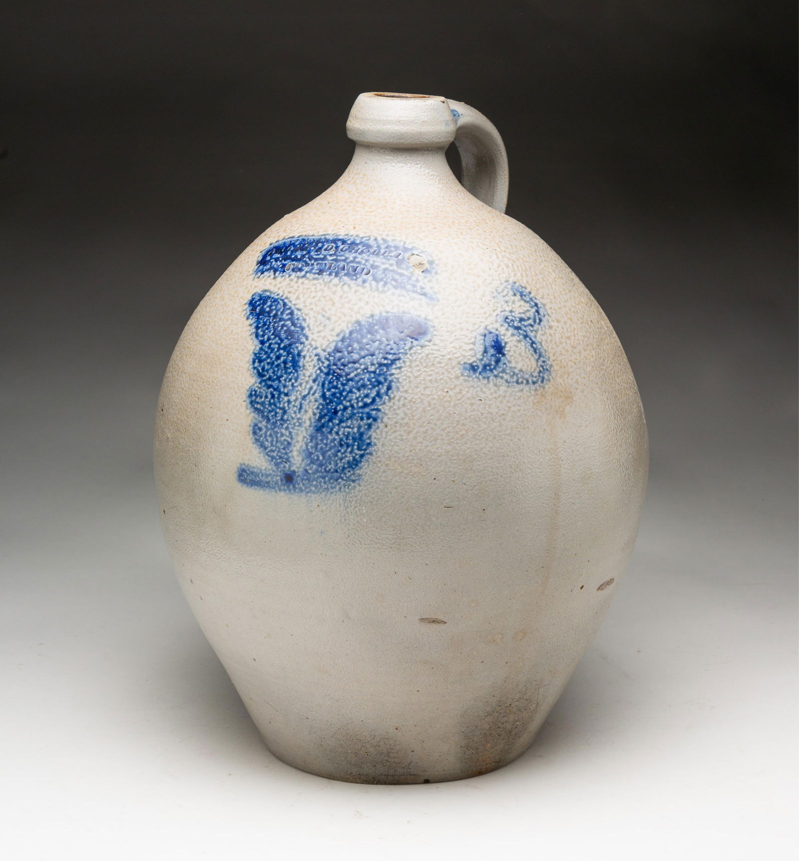 NEW YORK DECORATED STONEWARE JUG. (1 of 5)