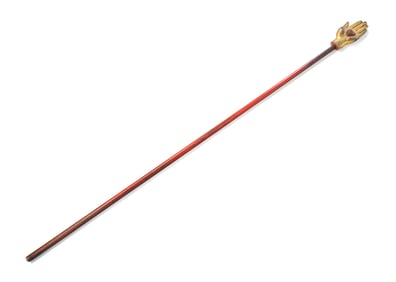 ODD FELLOWS LODGE HEART IN HAND CEREMONIAL STAFF.