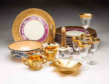 SELECTION OF TABLEWARE.
