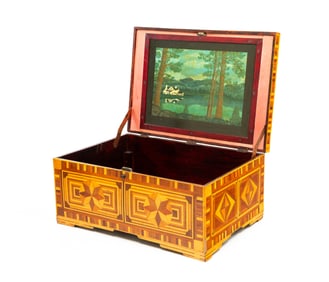 PARQUETRY TRUNK.