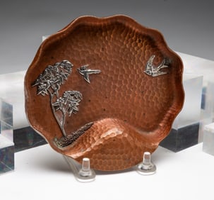 GORHAM MIXED METAL TRAY.