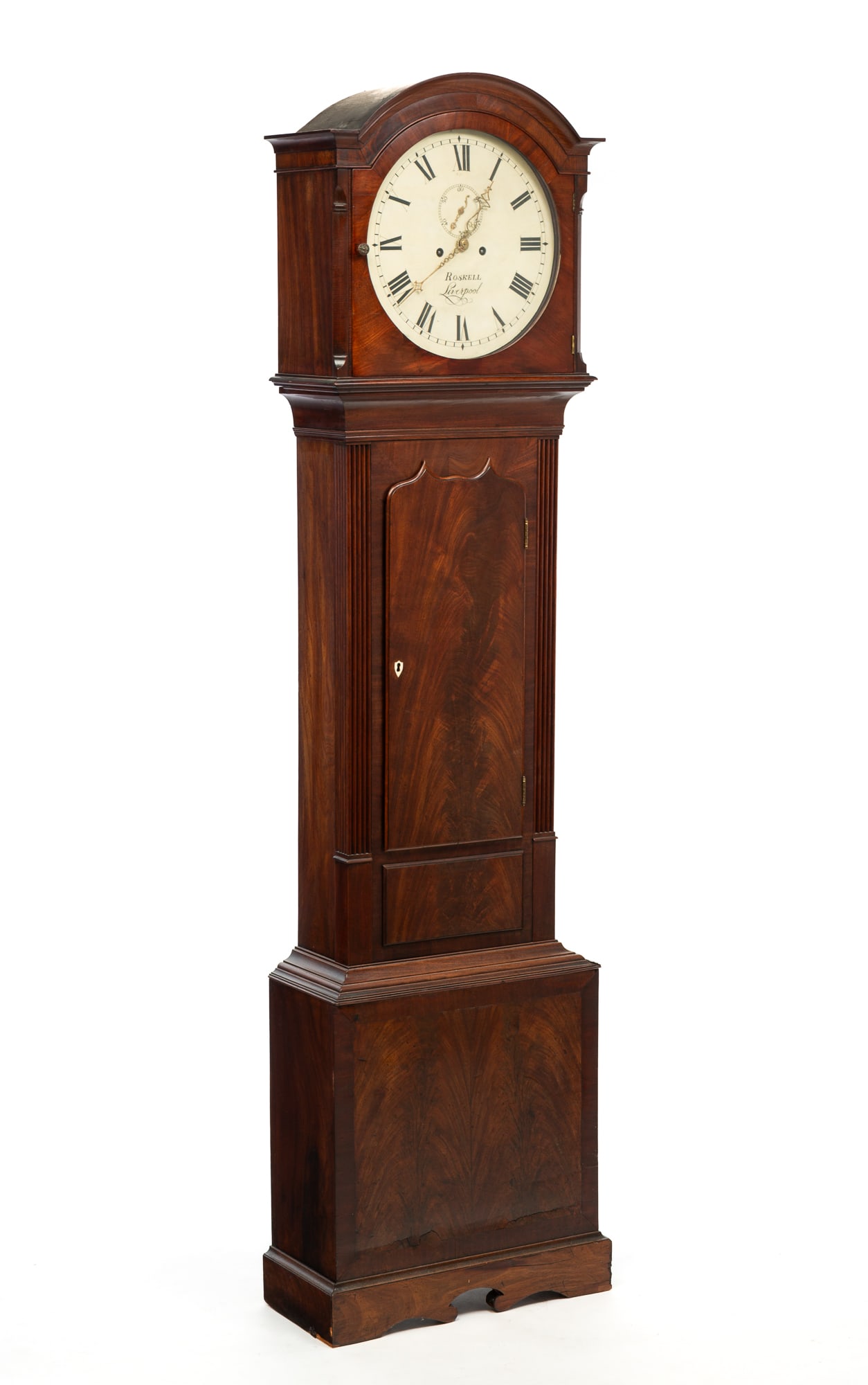 ROBERT ROSKELL TALL CASE CLOCK. (1 of 6)