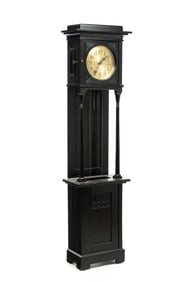 ARTS AND CRAFTS TALL CASE CLOCK.