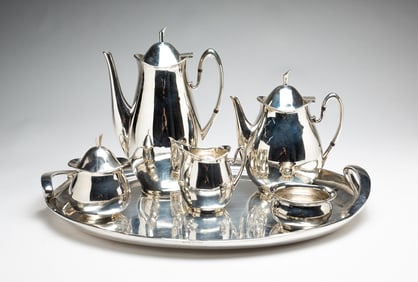 CODAN STERLING SILVER TEA AND COFFEE SERVICE.