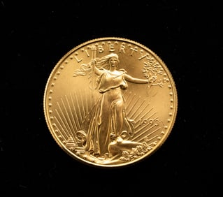 1993 U.S. LIBERTY 50-DOLLAR AMERICAN EAGLE GOLD COIN.