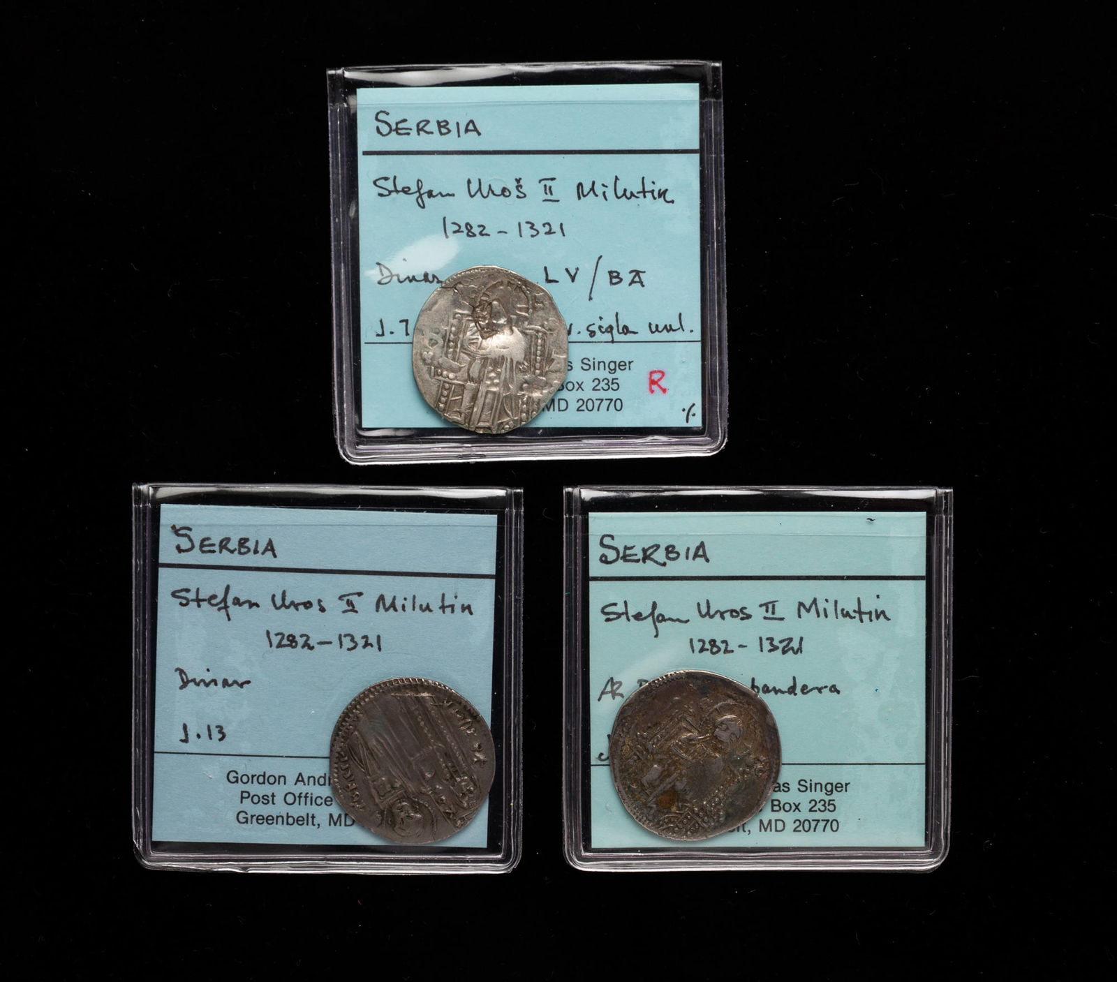 THREE MEDIEVAL SILVER COINS. (1 of 3)