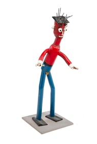 FOLK ART "MUFFLER MAN".