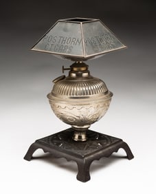 COUNTERTOP KEROSENE CIGAR LIGHTER ADVERTISING LAMP.