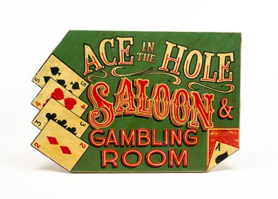 PAINTED GAME ROOM SIGN.