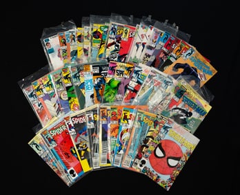 GROUP OF MARVEL SPIDER-MAN COMIC BOOKS.