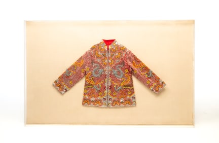 MOUNTED BEJEWELED BLAZER.