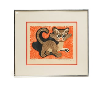 "GOLDEN KITTY" BY MOTOI OI (1910-2004).