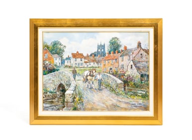 "THE CANAL BRIDGE STONE" BY LESLIE COPE (1913-2002).