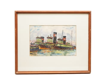 "TUGS" BY WILLIAM ALEXANDER DRAKE (1891-1979).