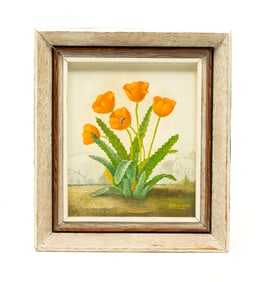 "CALIFORNIA POPPIES" BY FRED PAPSDORF (1887-1978).